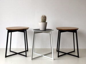 Elke Mavis Side Table | Custom Handmade by Luke Rogers - Side Table, Timber & Steel