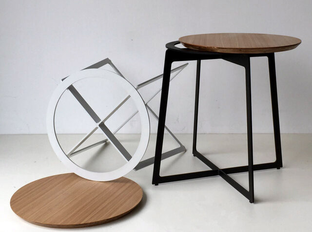 Elke Mavis Side Table | Custom Handmade by Luke Rogers - Side Table, Timber & Steel