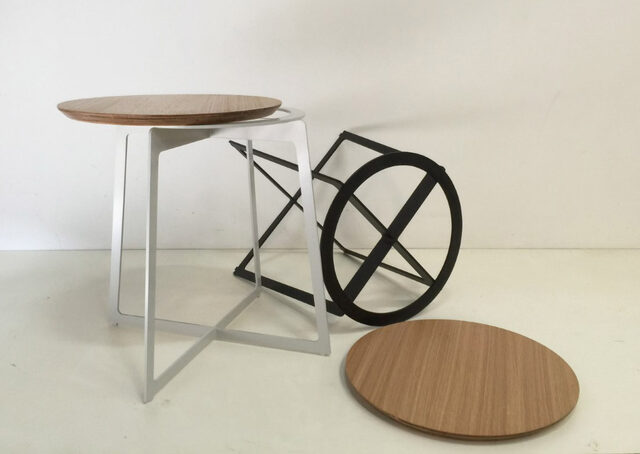 Elke Mavis Side Table | Custom Handmade by Luke Rogers - Side Table, Timber & Steel