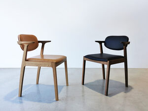 Kinross Chair | Custom Handmade by Nathan Day Design - Light Weight, Solid Timber, Dining Chair, Leather