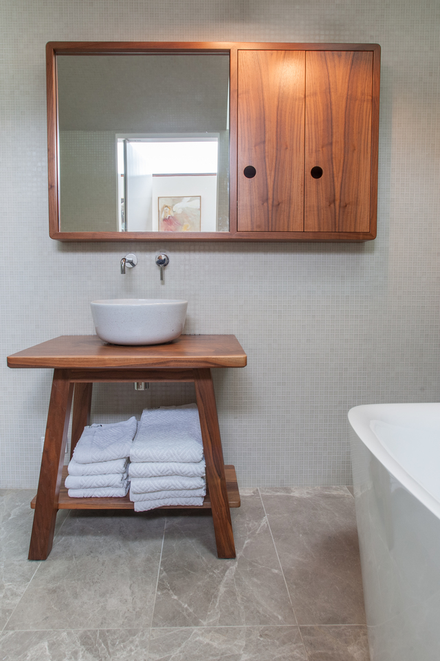Custom Bathroom Vanities Wollongong bathroom trestle vanityaidan morris | handkrafted Custom Bathroom Vanities Wollongong bathroom trestle vanityaidan morris | handkrafted