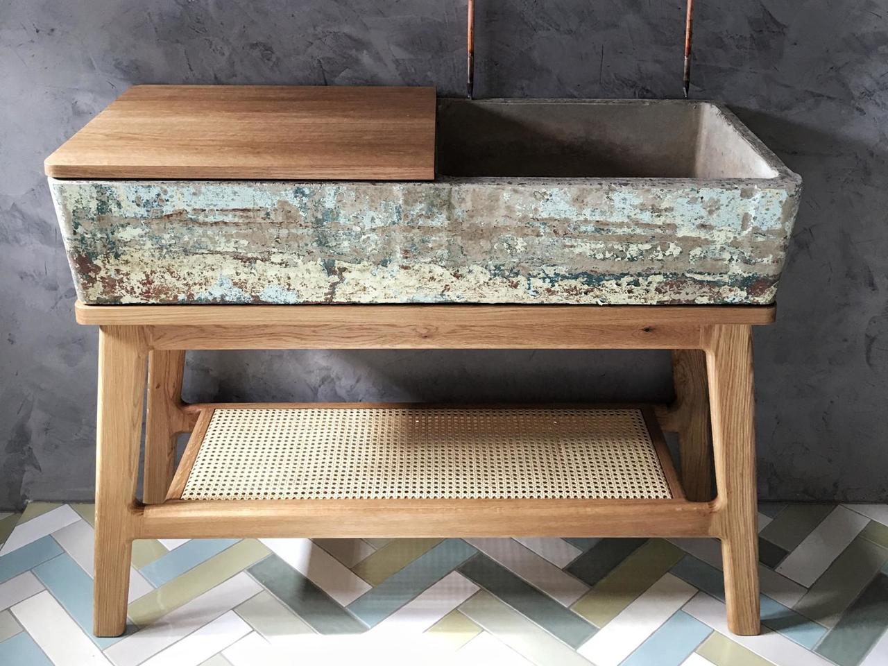 Bathroom Vanity Stand by Curious Tales Handkrafted