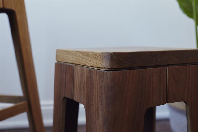 Ralph Bent Ply Stools | Custom Handmade by Asher Abergel - Stool, Plywood, Bent Ply, Kitchen