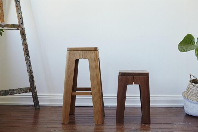 Ralph Bent Ply Stools | Custom Handmade by Asher Abergel - Stool, Plywood, Bent Ply, Kitchen