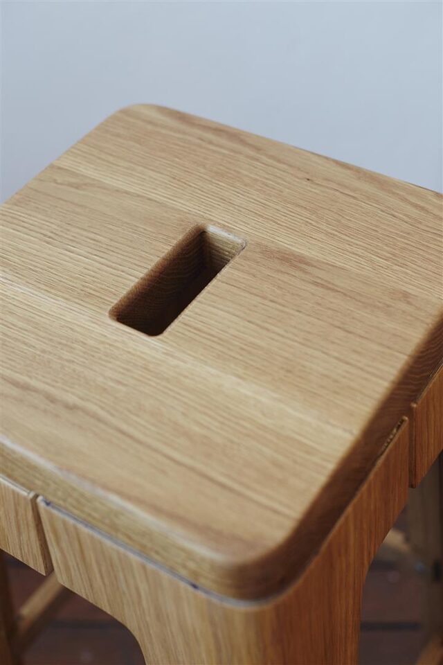 Ralph Bent Ply Stools | Custom Handmade by Asher Abergel - Stool, Plywood, Bent Ply, Kitchen