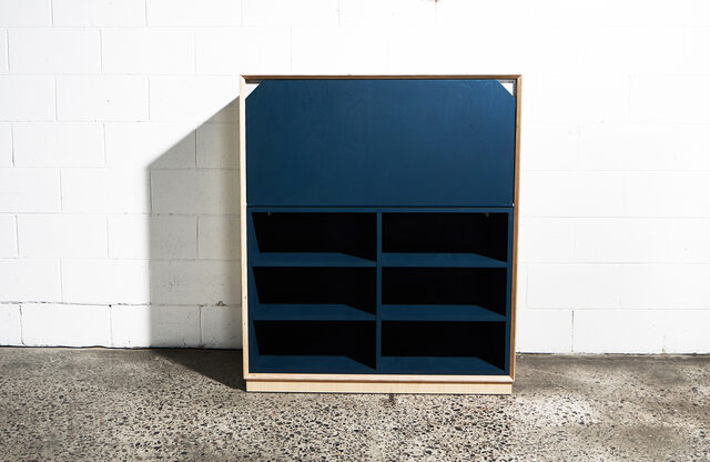 Archibald Writing Bureau | Custom Handmade by So Watt - Storage, Hutch, Plywood, Wax, Small Spaces, Desk