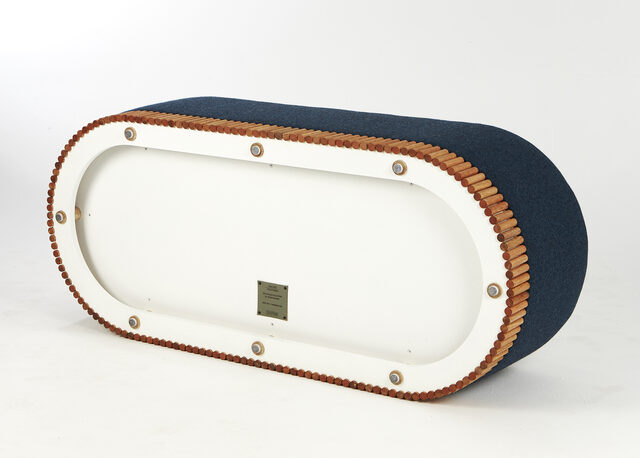 Dowel Ottomans | Custom Handmade by So Watt - Ottoman, Pouffe, Cushion, Upholstered, Living Room, Commercial