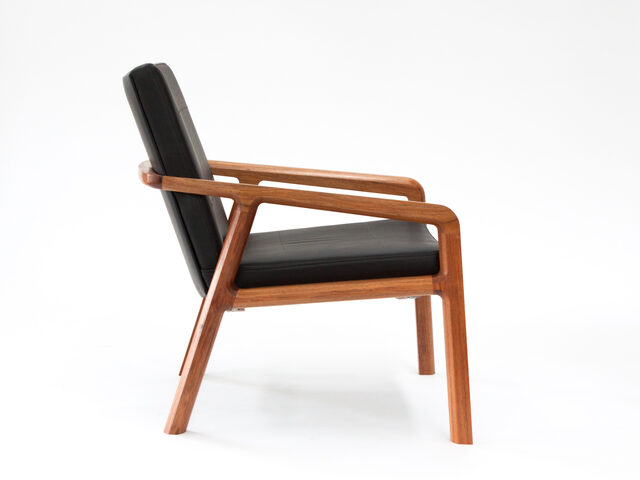 R-Chair | Custom Handmade by Matt Pearson - Arm, Armchair, Lounge, Loungechair, Chair, Timber, Leather, Upholstered, Low