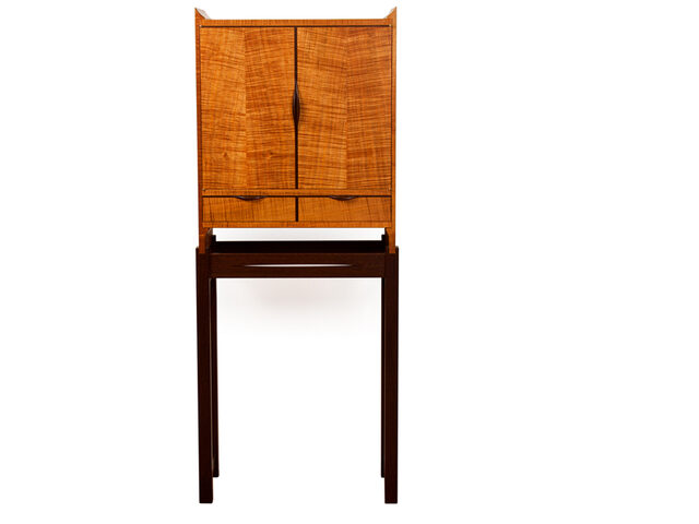 Blackwood & Wenge Cabinet - Fully Customisable Solid Timber Minimalist Cabinet   | Custom Handmade by Will Marx - Solid Timber Cabinet, Designer Wooden Cabinet, Minimalist Hardwood Cabinet, Tasmanian Blackwood, Wenge Timber, Minimalist Furniture, Mid Century, Custom Handmade, 10 Year Warranty, Contemporary Furniture