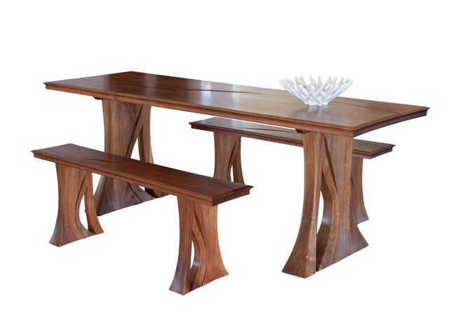 Close To You - Modern Mid Century Tasmanian Blackwood Dining Suite w/ Bench Seat | Custom Handmade by Will Marx - Solid Timber Furniture, Kitchen Dining Set, Wooden Dining Suite, Bench Seat, Rectangular Dining Table, 8 Seater Table, Minimalist Dining Set, Contemporary Home Furniture, Wooden Boardroom Table, Mid Century Classic
