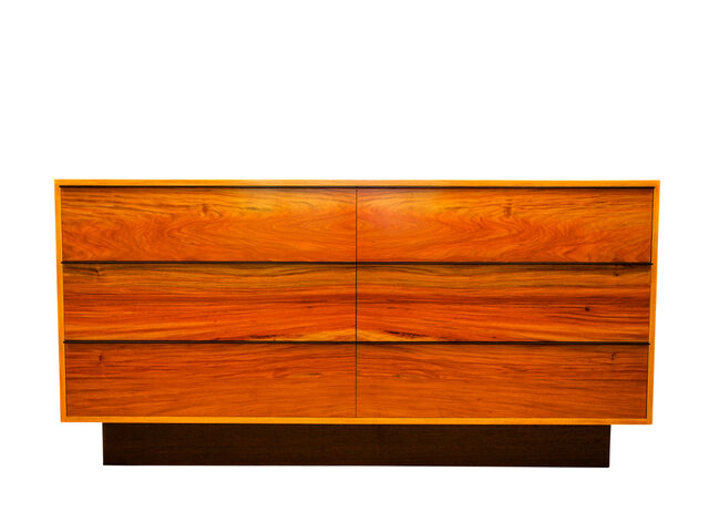Rosewood & Wenge Credenza - Mid Century Classic Solid Timber Sideboard Buffet | Custom Handmade by Will Marx - Solid Timber Sideboard, Designer Wooden Cabinet, Minimalist Buffet, Custom Handmade Desk, Credenza Desk, Designer Cabinet, Mid Century Classic, Contemporary Style, Wenge Timber, Home Office Furniture