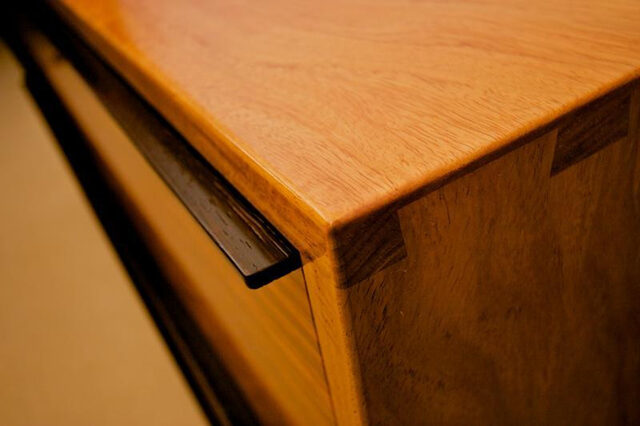 Rosewood & Wenge Credenza - Mid Century Classic Solid Timber Sideboard Buffet | Custom Handmade by Will Marx - Solid Timber Sideboard, Designer Wooden Cabinet, Minimalist Buffet, Custom Handmade Desk, Credenza Desk, Designer Cabinet, Mid Century Classic, Contemporary Style, Wenge Timber, Home Office Furniture