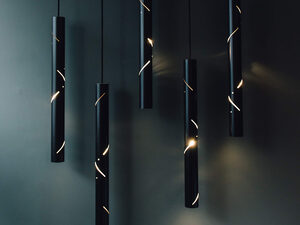 Black Rain | Custom Handmade by ILANEL DESIGN STUDIO PTY LTD - Pendants, Black, Tubes