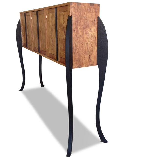 A Portly Affair - Fully Customisable Tasmanian Blackwood Designer Wooden Cabinet | Custom Handmade by Will Marx - Mid Century Classic, Solid Timber Cabinet, Wooden Storage Cabinet, Contemporary Minimalist Cupboards, Designer Wine Cabinet, Adjustable Removable Shelving, Custom Handmade Furniture, Tasmanian Blackwood, Wenge Timber, Home Office Furniture