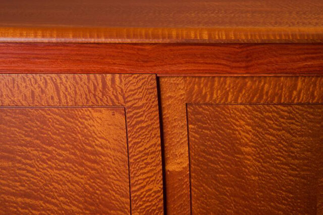Figured Sapelle, Cooktown Ironwood & Ebony Cabinet - Orb Style Wooden Cabinet | Custom Handmade by Will Marx - Desginer Wooden Cabinet, Solid Timber Cabinet, Custom Handmade Furniture, Minimalist Sideboard, Credenza, Buffet, Contemporary Furniture, Minimalist Cabinet, Home Office Furniture, Wenge Timber