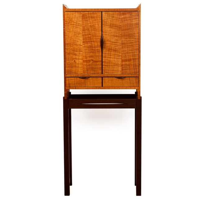 Blackwood & Wenge Cabinet - Fully Customisable Solid Timber Minimalist Cabinet   | Custom Handmade by Will Marx - Solid Timber Cabinet, Designer Wooden Cabinet, Minimalist Hardwood Cabinet, Tasmanian Blackwood, Wenge Timber, Minimalist Furniture, Mid Century, Custom Handmade, 10 Year Warranty, Contemporary Furniture