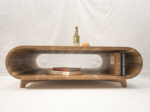 Whiskey Barrel Coffee Table | Custom Handmade by Douglas Fir Design - American Oak, Coffee Table, Tube Table, Modern Coffee Table, Danish, Mid Century, Design, Natural, Minimal