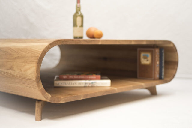 Whiskey Barrel Coffee Table | Custom Handmade by Douglas Fir Design - American Oak, Coffee Table, Tube Table, Modern Coffee Table, Danish, Mid Century, Design, Natural, Minimal