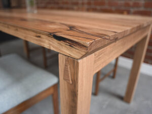 Wormy Chestnut Dovetail Table | Custom Handmade by Douglas Fir Design - Hardwood, Dining Table, Chestnut, Australian, Timber, Dovetail, Minimal, Simple, Handmade, Custom