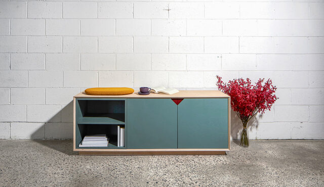 Clarke Junior Media Unit | Custom Handmade by So Watt - TV Unit, Birch, Ply, Custom, Small Spaces