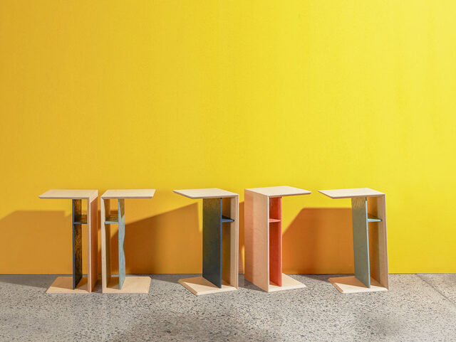 Charli Side Table | Custom Handmade by So Watt - Cantilevered, Storage, Living Room, Bedroom, Plant Stand, Armrest