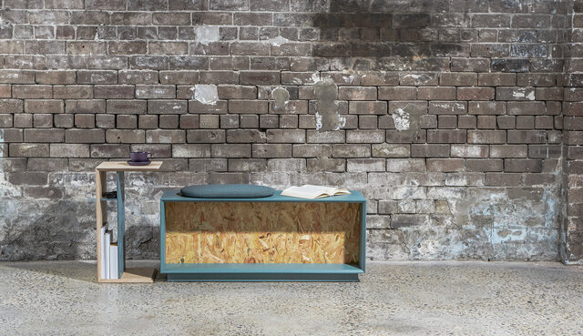 Charli Side Table | Custom Handmade by So Watt - Cantilevered, Storage, Living Room, Bedroom, Plant Stand, Armrest