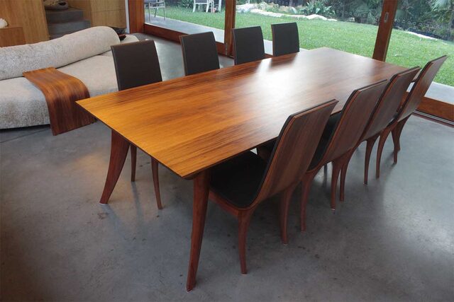 The Vine | Tasmanian Blackwood Dining Suite | Custom Handmade by Will Marx - Solid Timber, Australian Timber, Tasmanian Blackwood, Custom Made, Contemporary, Dining Suite, Dining Set, Boardroom Table, Mid Century, 8 Seater