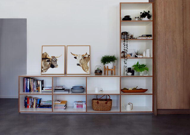 Built In Storage | Custom Handmade by Raw Edge Furniture - Custom Built, Cabinetry, Plywood, Formply, Shelving, TV Unit, Study, Desk, Hallway Unit, Built-In Storage