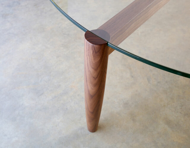 321 Coffee Table | Custom Handmade by Nathan Day Design - Coffee Table, Oak, Glass, Walnut, Black, Side Table