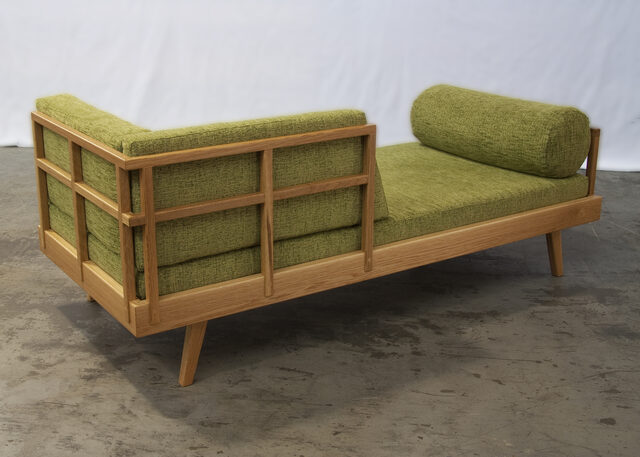 Day Bed | Custom Handmade by Andrew Gibbs - Daybed, Lounge, Couch, American Oak, Upholstery
