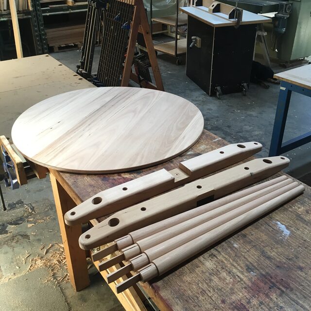 Round table | Custom Handmade by Andrew Gibbs - Dining Tables, Kitchen Tables, Recycled Timber, Round Tables, Mid Century