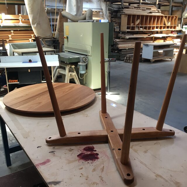 Round table | Custom Handmade by Andrew Gibbs - Dining Tables, Kitchen Tables, Recycled Timber, Round Tables, Mid Century