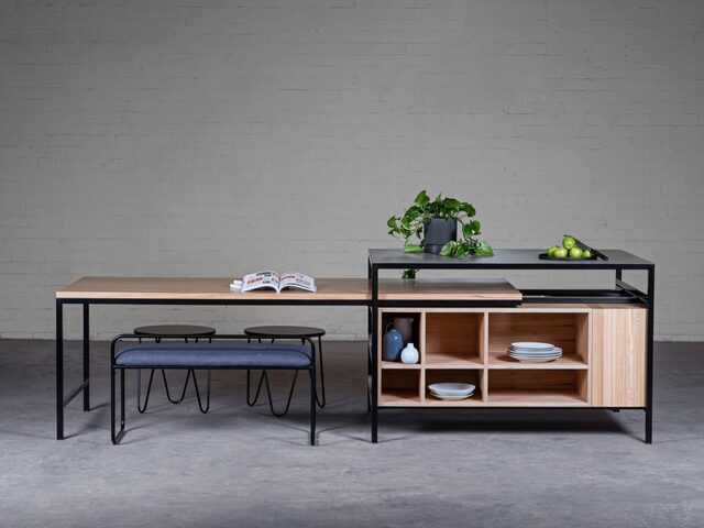 Dining Island | Custom Handmade by Sawdust Bureau - Kitchen, Islandbench, Joinery, Storage