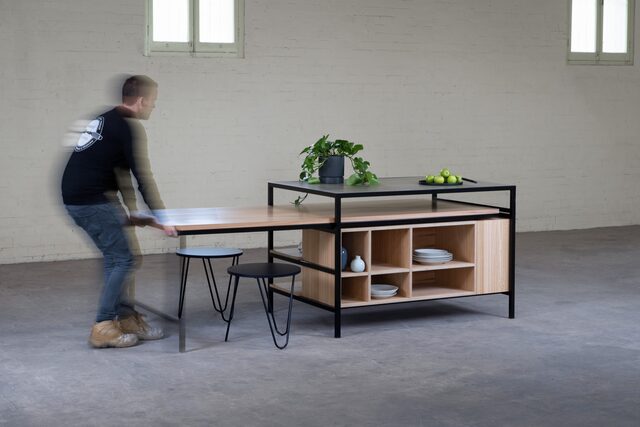 Dining Island | Custom Handmade by Sawdust Bureau - Kitchen, Islandbench, Joinery, Storage