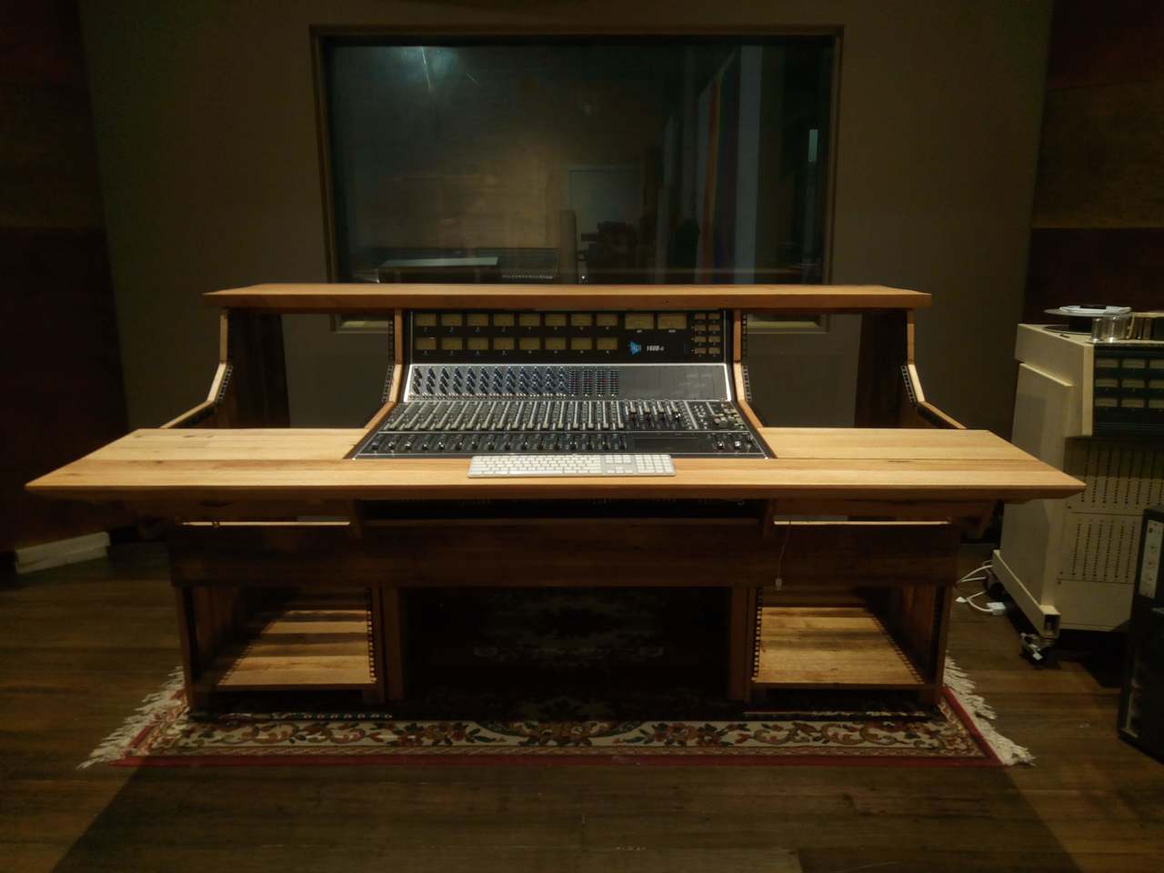 Bespoke sound engineering mixing desk by Tim DenshireKey Handkrafted