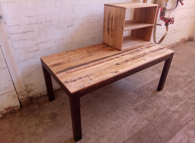 Recycled hardwood dining table | Custom Handmade by Tim Denshire-Key - Dining Table, Brunswick, Hardwood, Recycled Timber, Rustic