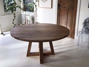 Recycled messmate dining table  | Custom Handmade by Zac Pearton - Table, Dining Table, Round Table, Recycled Timber, Messmate