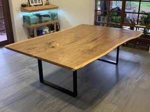 Elm Dining Table  | Custom Handmade by Zac Pearton - Table, Elm, Dining Table, Slab Table, Natural Edge