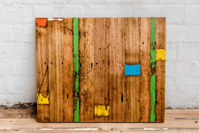 Plank Production Desk- Reclaimed Basketball Flooring | Custom Handmade by Plank Audio - Audio Gear, Music Studio, Mixing Desk