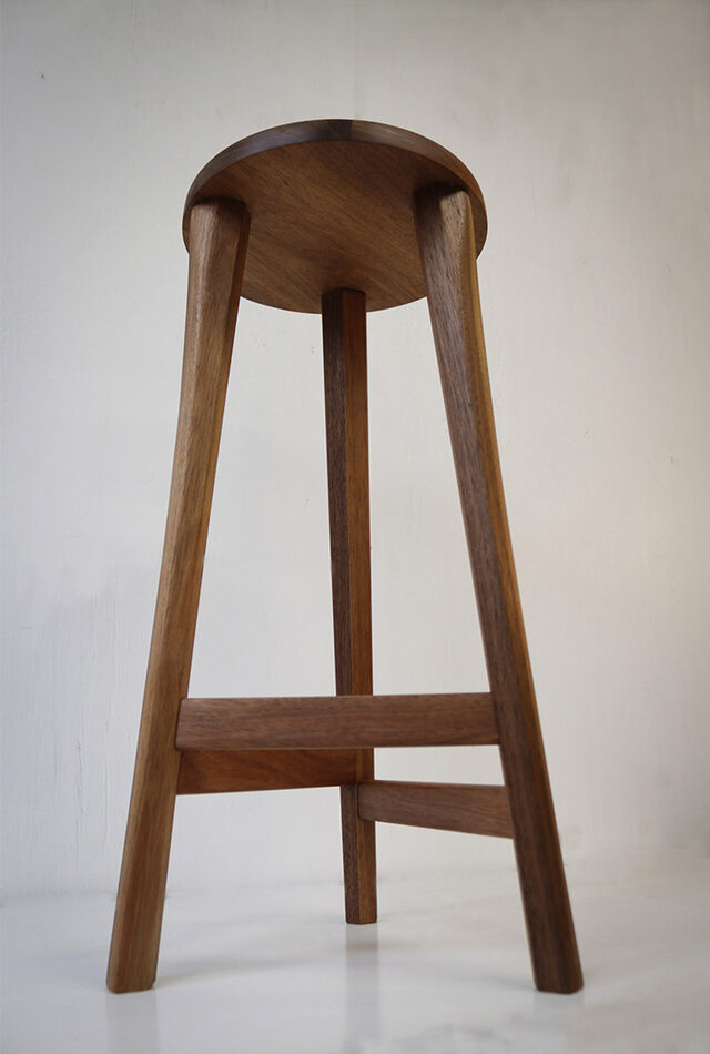 Ikebana Stools | Custom Handmade by Martin Jones - Stools, Bar Stool, Cafe Stool, High Stool, Japanese, Tasmanian Blackwood