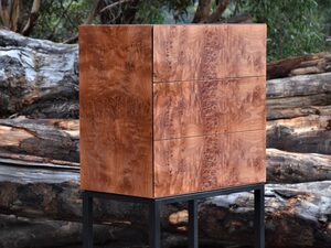 Burl Myrtle Chest of Drawers | Custom Handmade by Craig Howard & Son - Furniture, Chest Of Drawers, Handmade, Drawers