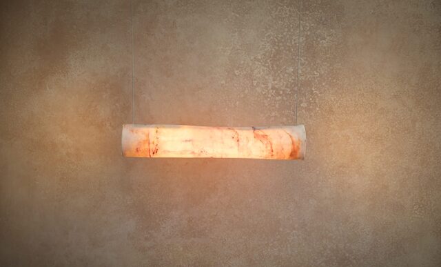 Lucent linear pendant  | Custom Handmade by Sarah Tracton - Sarah Tracton, Handcrafted Light, Handmade Light, Ceramics, Porcelain, Melbourne, Australian Ceramics
