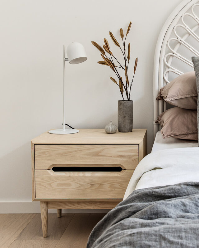 Essie Bedside | Custom Handmade by Tim Noone - Walnut, Oak, Drawers, Bedside, Bedroom, Storage, Furniture, Tallboy