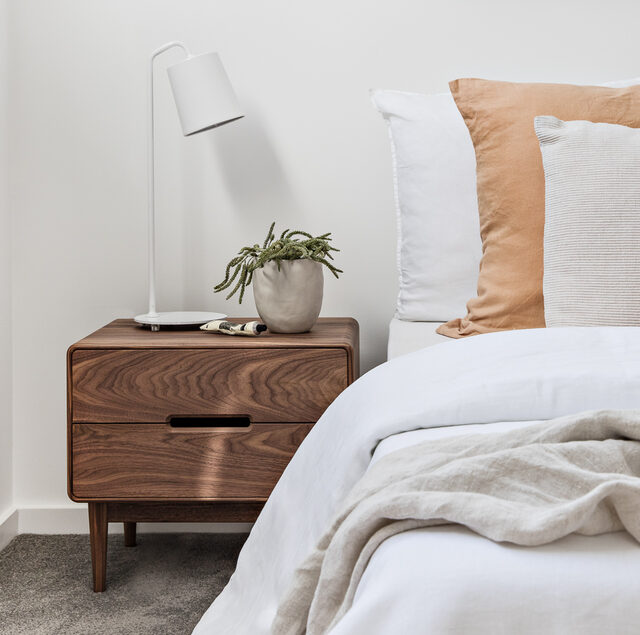 Alira Bedside | Custom Handmade by Tim Noone - Bedside, Tallboy, Walnut, Oak, Bedroom, Storage, Custom, Table