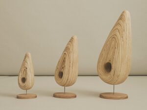 "Tria' Sculptures | Custom Handmade by Denni Maroudas - Sculpture, Art, Plywood, Carved