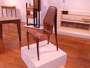 'Cobra' Chair | Custom Handmade by Denni Maroudas - Chair, Sculpted, Handshaped, Americancherry, Fumed