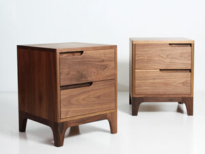 Marley Bedside (Walnut) | Custom Handmade by STUDIO ELLIOT - Custom Furniture, Bespoke, Handmade, Fine Furniture, Custom Made