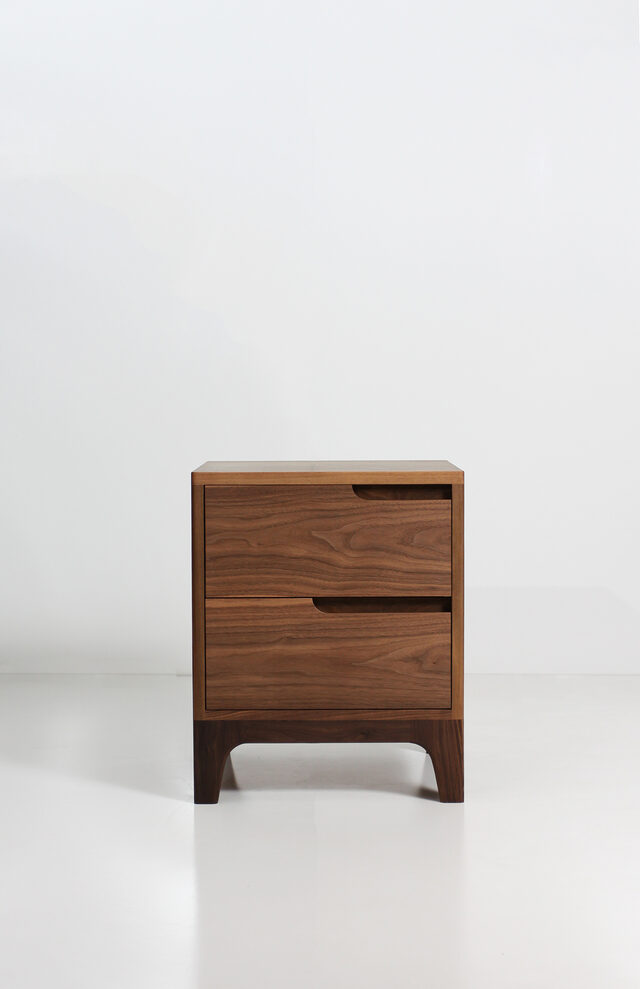 Marley Bedside (Walnut) | Custom Handmade by STUDIO ELLIOT - Custom Furniture, Bespoke, Handmade, Fine Furniture, Custom Made