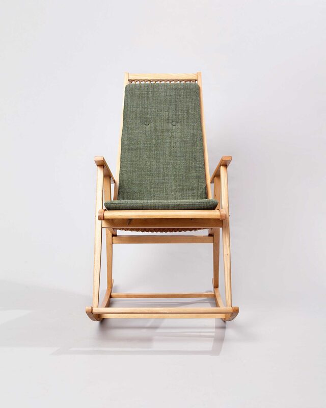 1960s East German Rocking Chair | Custom Handmade by dumped & ditched - Rocking Chair, Vintage Furniture, Upholstery