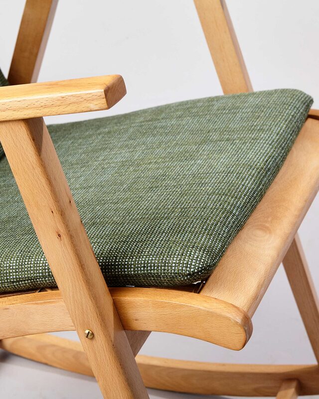 1960s East German Rocking Chair | Custom Handmade by dumped & ditched - Rocking Chair, Vintage Furniture, Upholstery